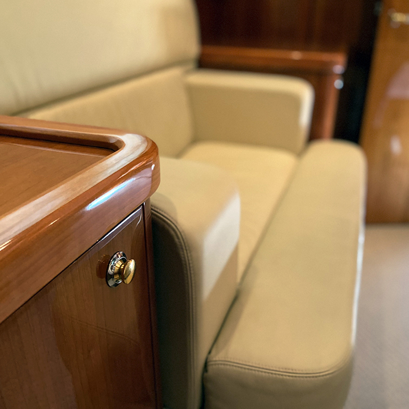 The yacht: master-cabin