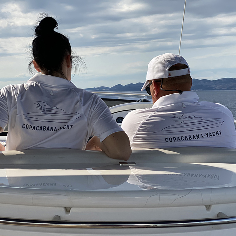 Captain and stewardess